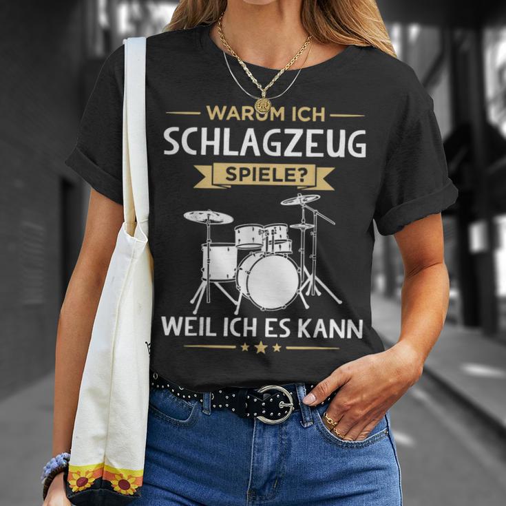 Warum Ich Drums Spiele Drummer T-Shirt Geschenke für Sie