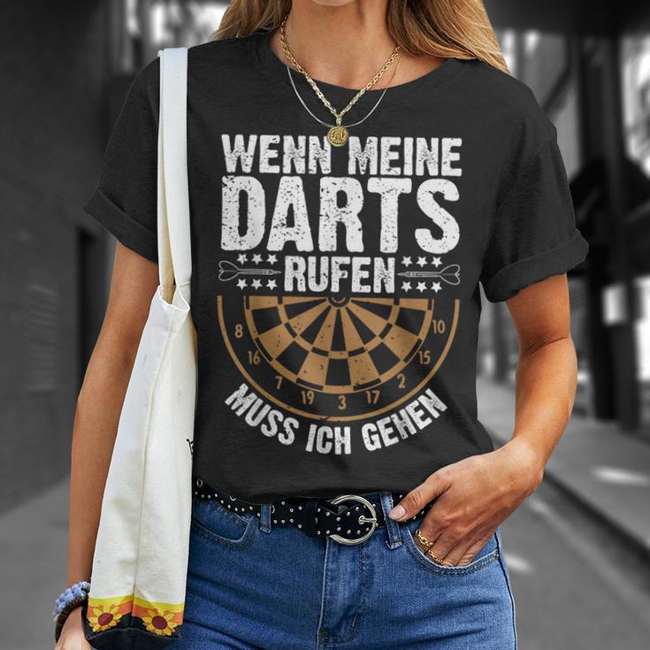 Wenn Meine Darts Rufen Muss Gehen Dartspieler T-Shirt Geschenke für Sie