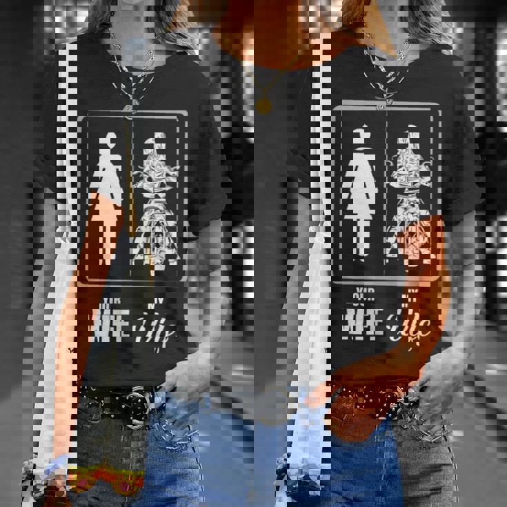 Your Wife My Wife Biker Wife Valentine T-Shirt Gifts for Her Your Wife My Wife Biker Wife Valentine T-Shirt Gifts for Her