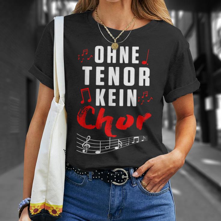 Without Tenor No Choir Music Singing Concert T-Shirt Geschenke für Sie