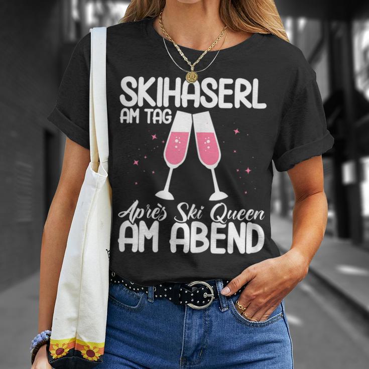 Women's Ski Faserl On The Day Après Ski Queen Apres Ski T-Shirt Geschenke für Sie