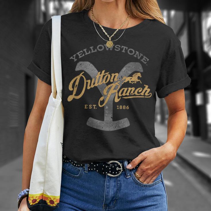 Yellowstone Dutton Ranch Est 1886 Iconic Logo Team Style T-Shirt Geschenke für Sie