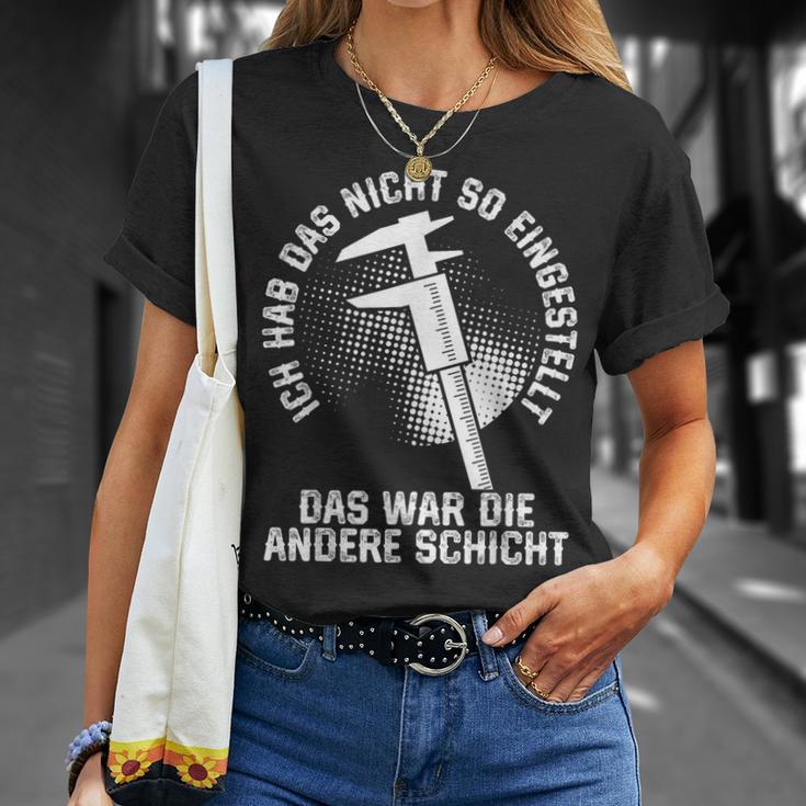 Zerspaner Das War Die Andere Schicht Zerspanungsmechaniker T-Shirt Geschenke für Sie