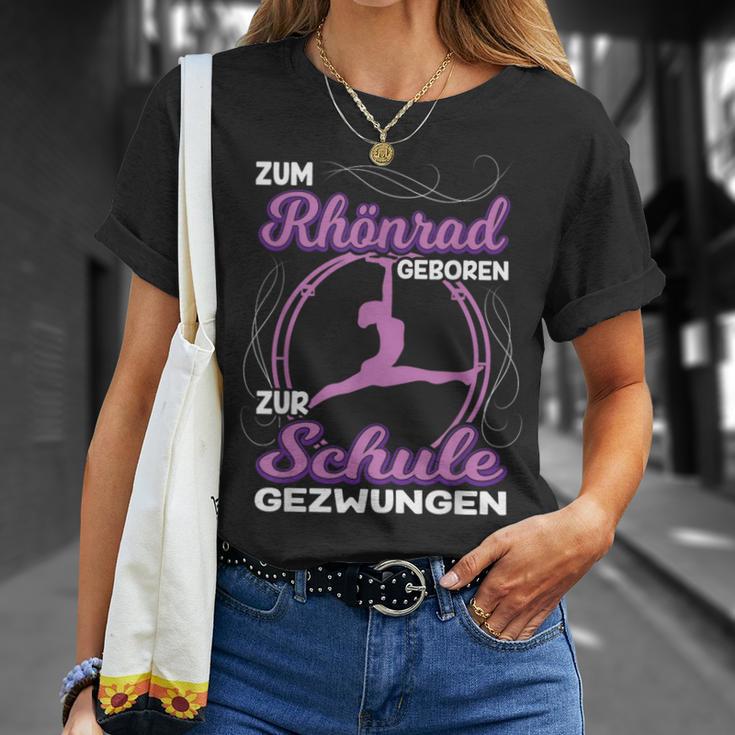 Zum Rhönrad Geboren Zur Schule Gezwungen Acrobatin T-Shirt Geschenke für Sie