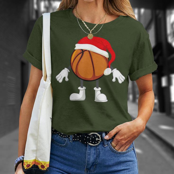 Basketball Christmas Santa Basketball Santa T-Shirt Geschenke für Sie