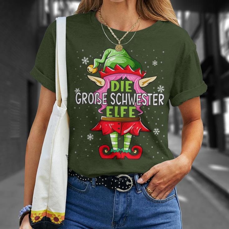 Big Sister Elf Christmas Family Christmas T-Shirt Geschenke für Sie