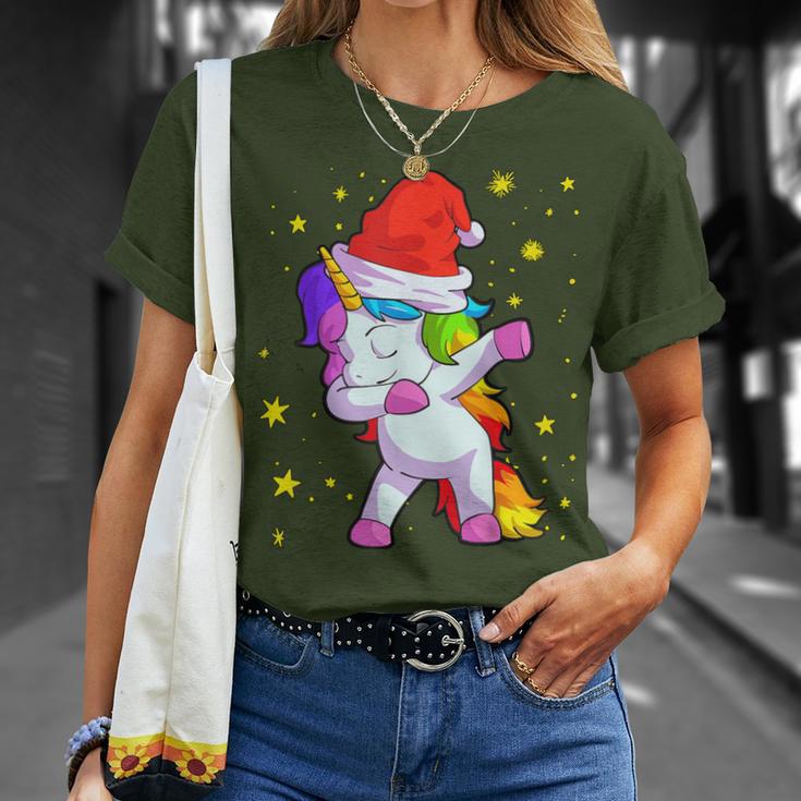 Christmas Children's Unicorn Girls Christmas T-Shirt Geschenke für Sie