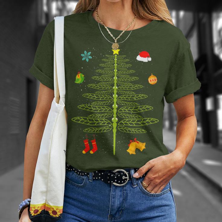 Christmas Dragonfly Christmas Tree Dragonfly Christmas T-Shirt Geschenke für Sie