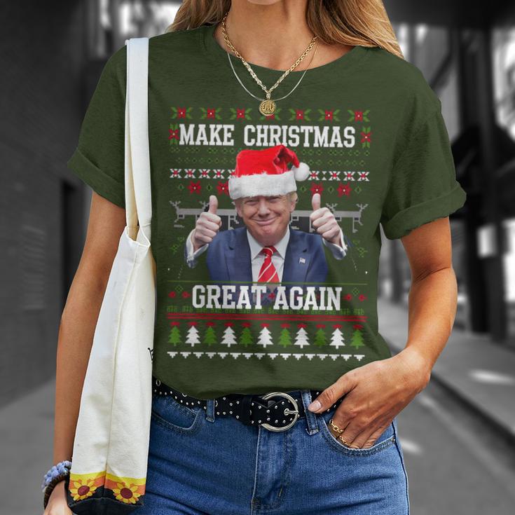 Make Christmas Great Again Trump Holiday T-Shirt Geschenke für Sie