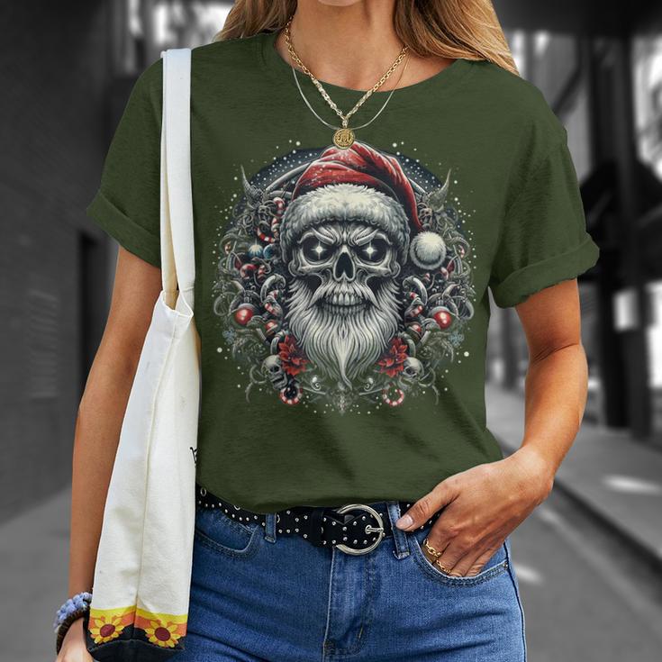 Christmas Skull Christmas Death Heavy Xmas T-Shirt Geschenke für Sie