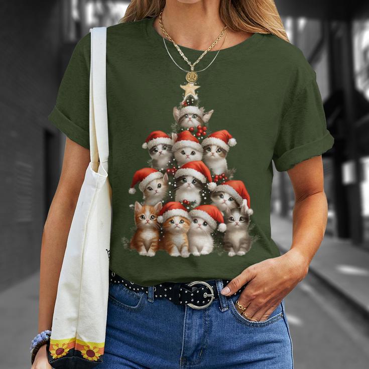 Christmas Tree Christmas Cats Christmas T-Shirt Geschenke für Sie