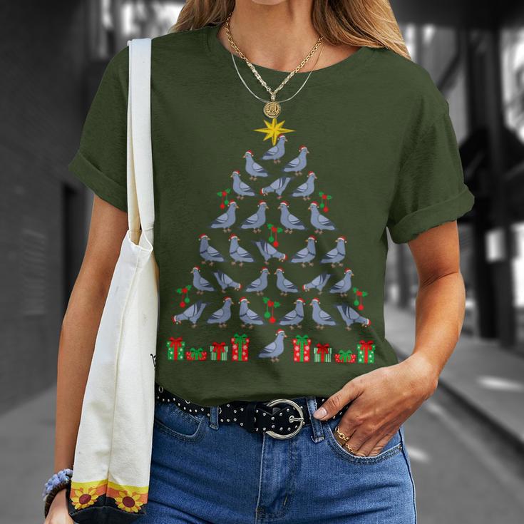 Christmas Tree Doves Pigeon Breeder Christmas T-Shirt Geschenke für Sie