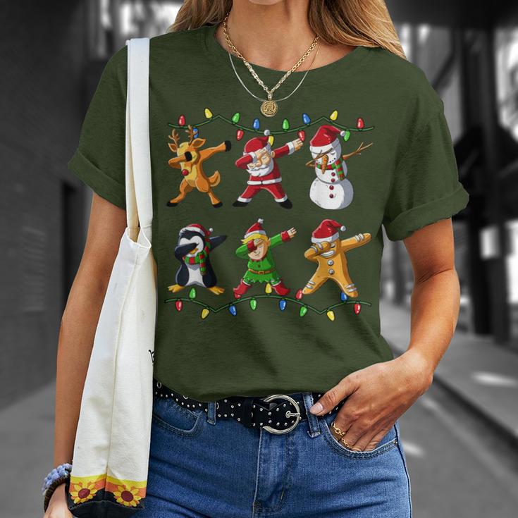 Dabbing Santa Elf Christmas Xmas T-Shirt Geschenke für Sie