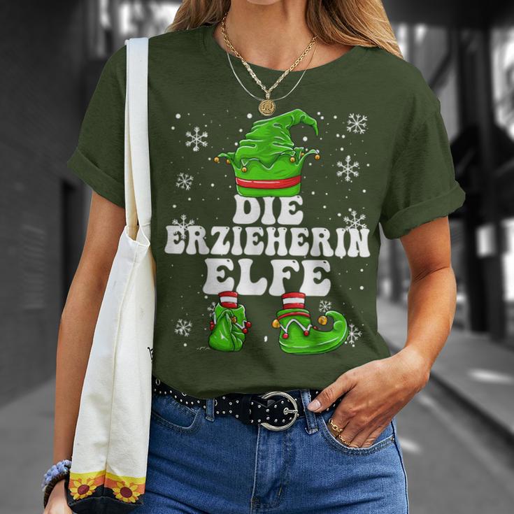 Educator Elf Women's Elf Christmas T-Shirt Geschenke für Sie