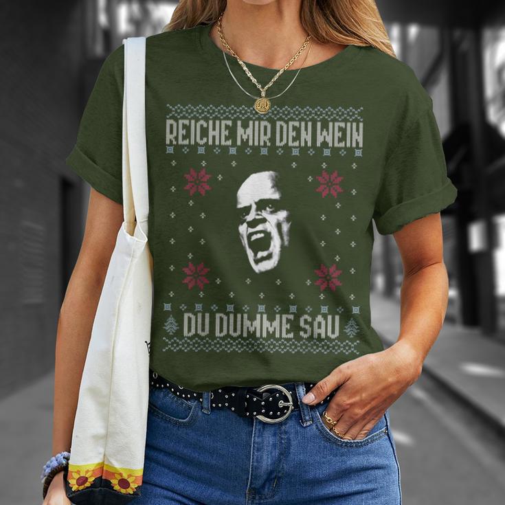 Empire Me The Wine X Du Dumme Sau Xmas Wineino Meme T-Shirt Geschenke für Sie