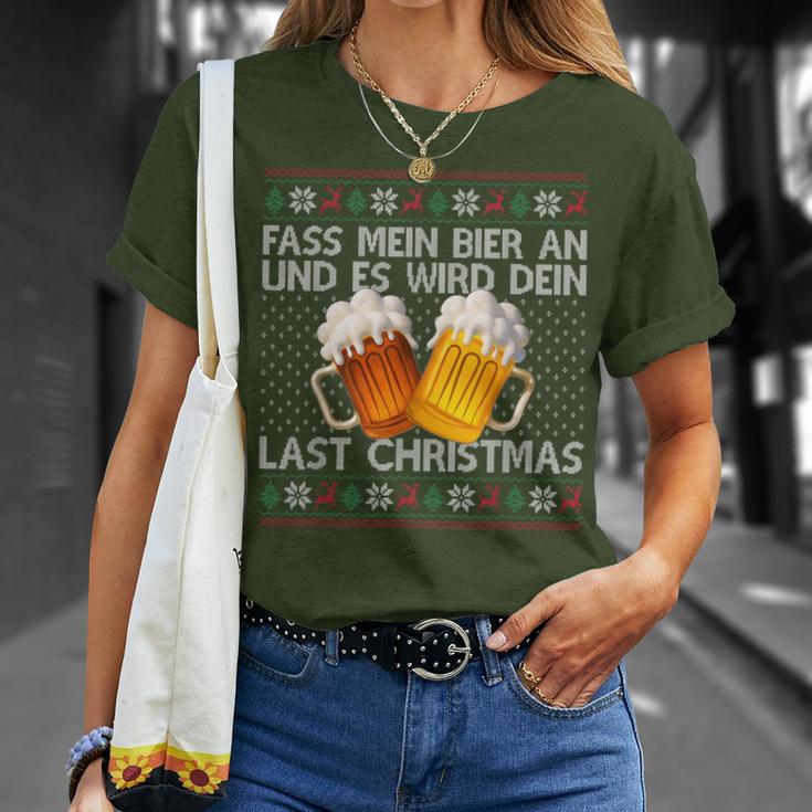 Fass Mein Beer An Und Es Wird Dein Last Christmas Xmas Beer T-Shirt Geschenke für Sie