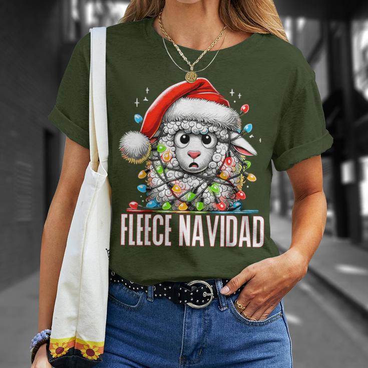 Fleece Navidad Feliz Navidad Sheep Christmas T-Shirt Geschenke für Sie