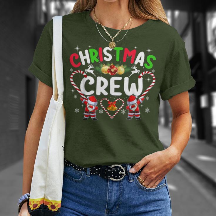 Christmas Crew Santa Dabbing Family Pyjamas T-Shirt Geschenke für Sie