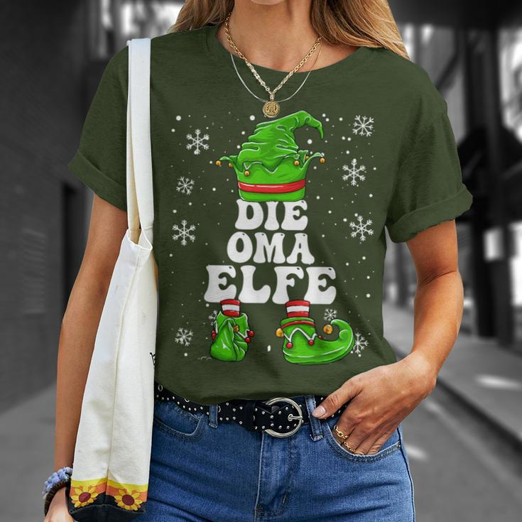 Grandma Elf Women's Grandmother Elf Christmas T-Shirt Geschenke für Sie