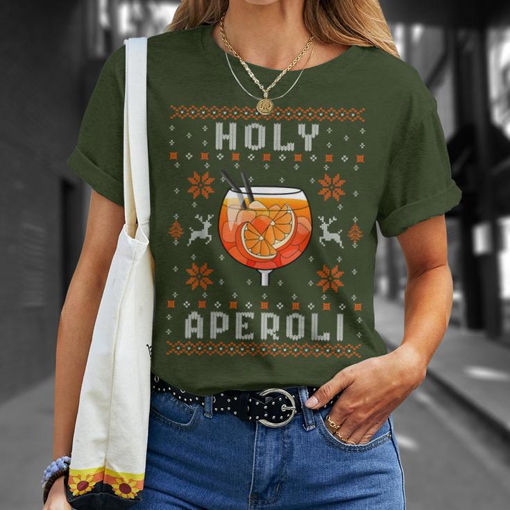 Holy Aperoli X Merry Spritzmas Spritz & Christmas T-Shirt Geschenke für Sie