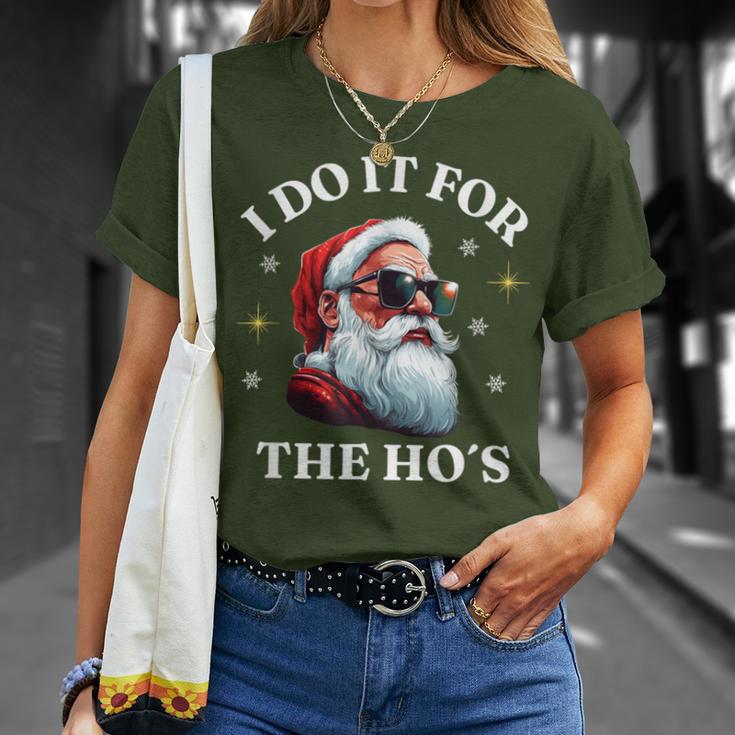 I Do It For The Ho's Santa T-Shirt Geschenke für Sie