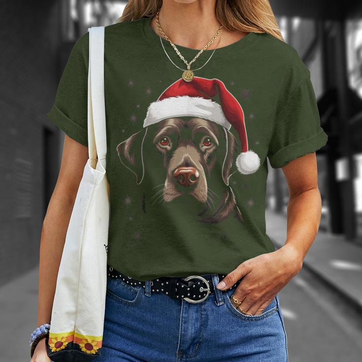 Labrador Dog Christmas Walking Dog Fan T-Shirt Geschenke für Sie