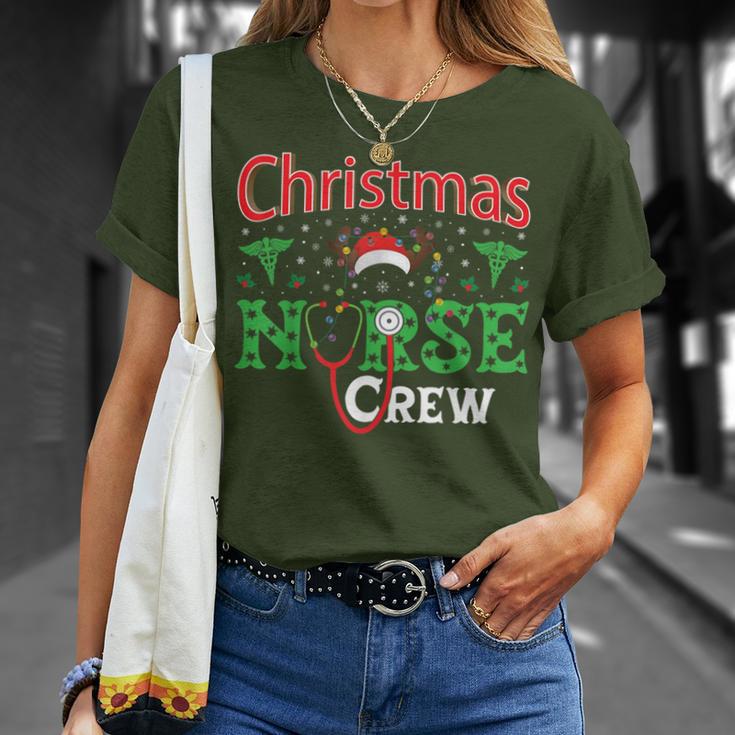 Nurse Christmas Reindeer Christmas Nurse Crew T-Shirt Geschenke für Sie