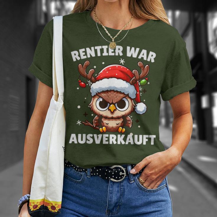 Reindeer Sold Out Christmas Owl T-Shirt Geschenke für Sie