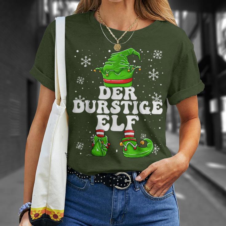 Thirstiger Elf Drinking Celebrations Elf Christmas T-Shirt Geschenke für Sie