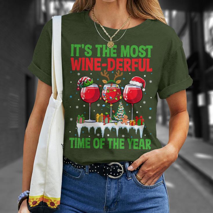 The Most Wine Derful Time Of The Year Christmas Women's T-Shirt Geschenke für Sie