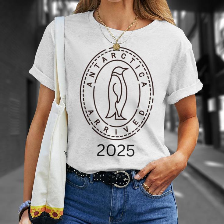 Angekommen In Der Antarctic 2025 Gray T-Shirt Geschenke für Sie