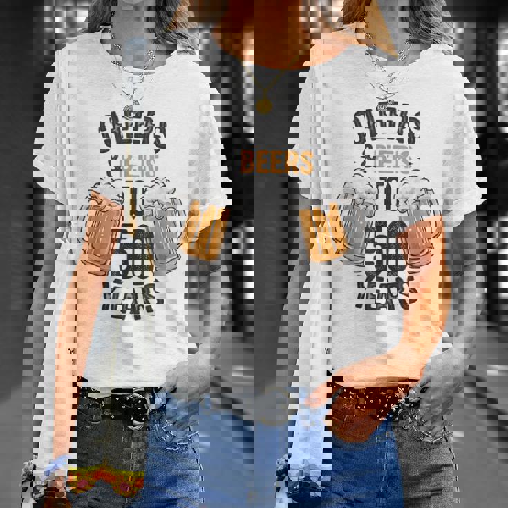 Cheers And Beers To 50 Years T-Shirt Gifts for Her