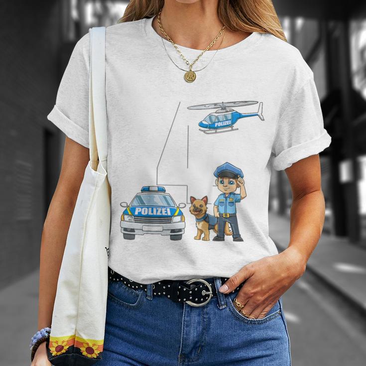 Children's 4Th Birthday Police Boy 4 Years T-Shirt Geschenke für Sie