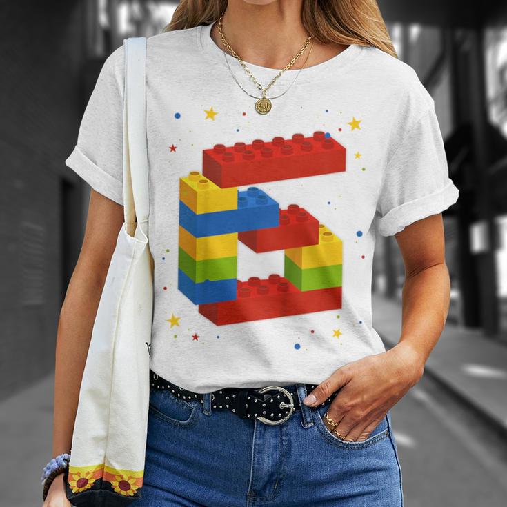 Children's Building Blocks Birthday Boy Girl 6 Years Old Bricks T-Shirt Geschenke für Sie