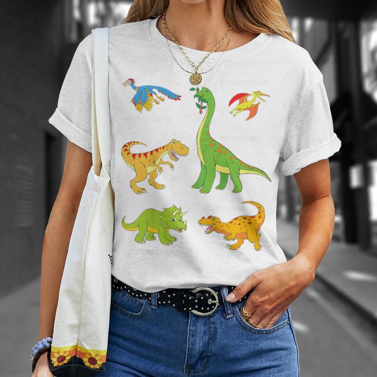 Children's Dinosaur Popular Dinos With Name T-Shirt Geschenke für Sie