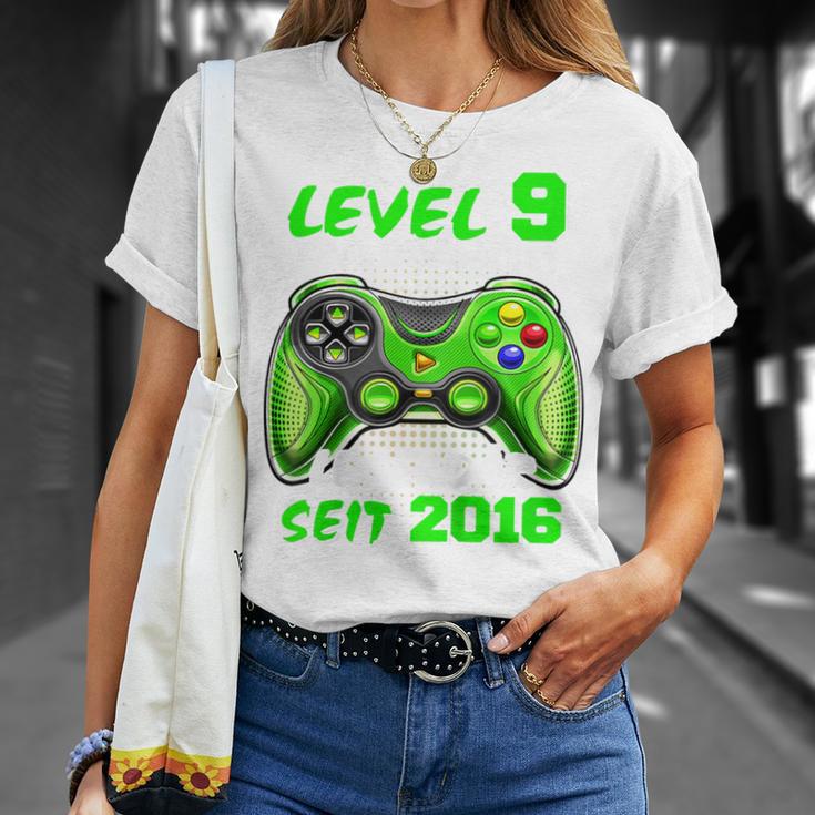 Children's Level 9 Birthday Boy Gamer 2016 9Th Birthday T-Shirt Geschenke für Sie