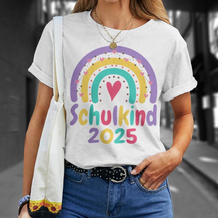 Children's School Child 2025 Girls' Rainbow School 2025 Girls' T-Shirt Geschenke für Sie