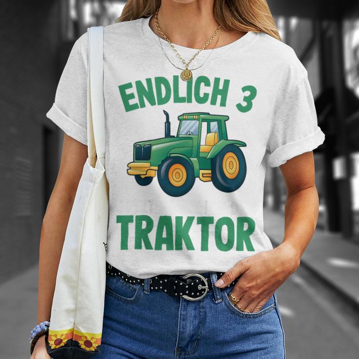 Children's Tractor Boys 3 Years 3Rd Birthday Boys Tractor T-Shirt Geschenke für Sie