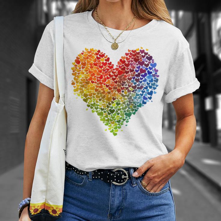 Csd Parade Rainbow Lgbt Heart Lgbtq Flowers Pride Love T-Shirt Geschenke für Sie