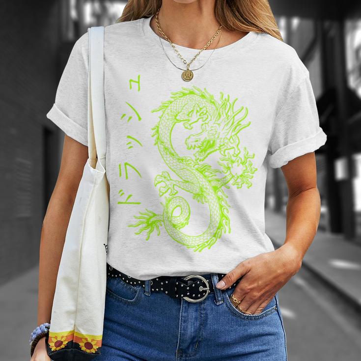 Dragon Streetwear E-Girl Aesthetic Retro 90S Japan Dragon S T-Shirt Geschenke für Sie