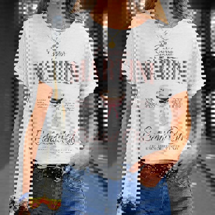 Espresso Martini Cocktail Club Social Club Coquette Women's T-Shirt Geschenke für Sie