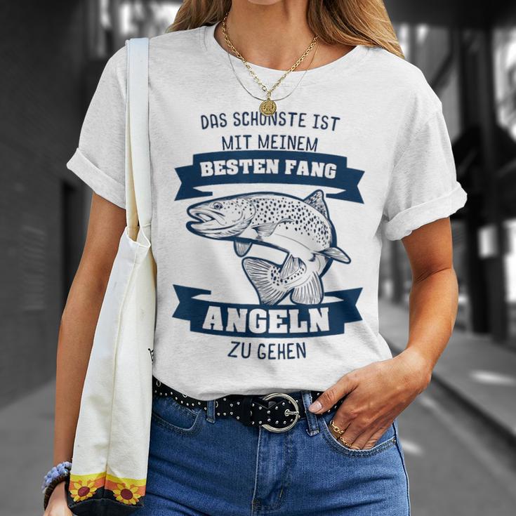 Fisher Couple Partner Woman Best Fang Fishing T-Shirt Geschenke für Sie