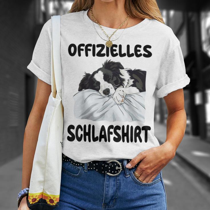 Border Collie Dog Official Sleep T-Shirt Geschenke für Sie