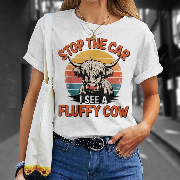 Cow Retro Highland Cow Lover Western Life Boys Girls T-Shirt Geschenke für Sie