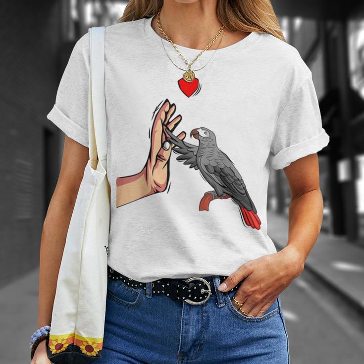 Grey Parrot Love Parrot Heart Bird T-Shirt Geschenke für Sie