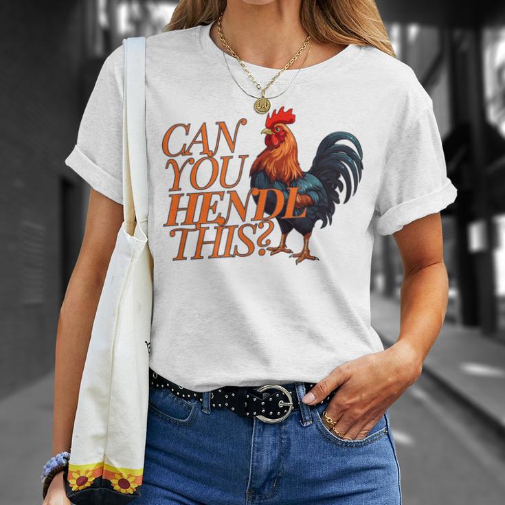 Can You Hendl This Rooster Chicken Giggal Gockel Chicken Farm T-Shirt Geschenke für Sie