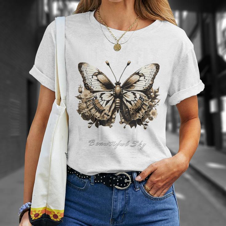 Hip Hop Butterfly Y2k Backprint Streetwear T-Shirt Geschenke für Sie