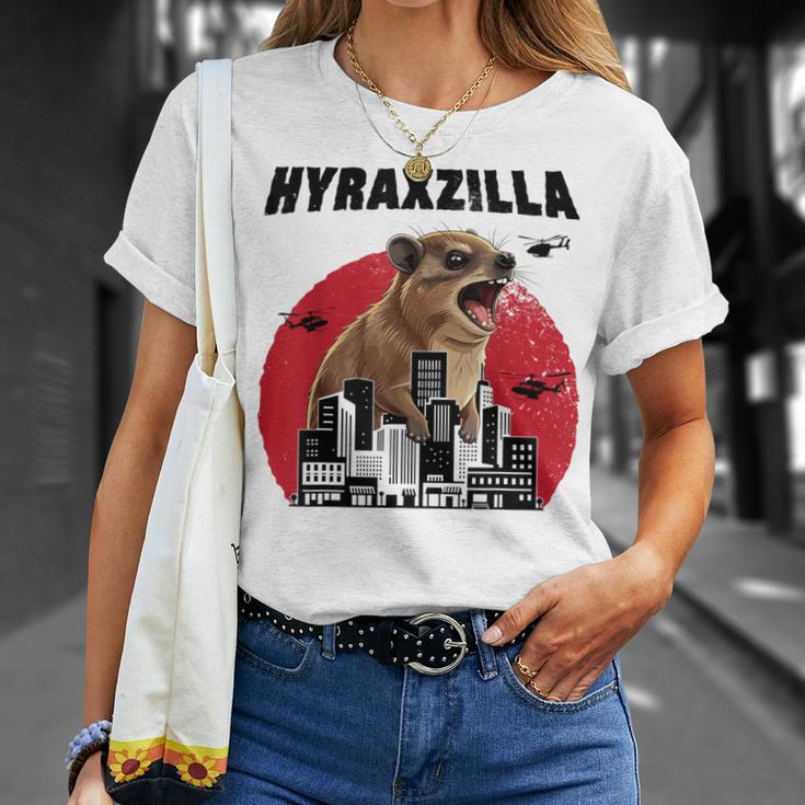 Hyraxzilla Rock Hyrax Lover Awawa Angry Marmot Gray T-Shirt Geschenke für Sie