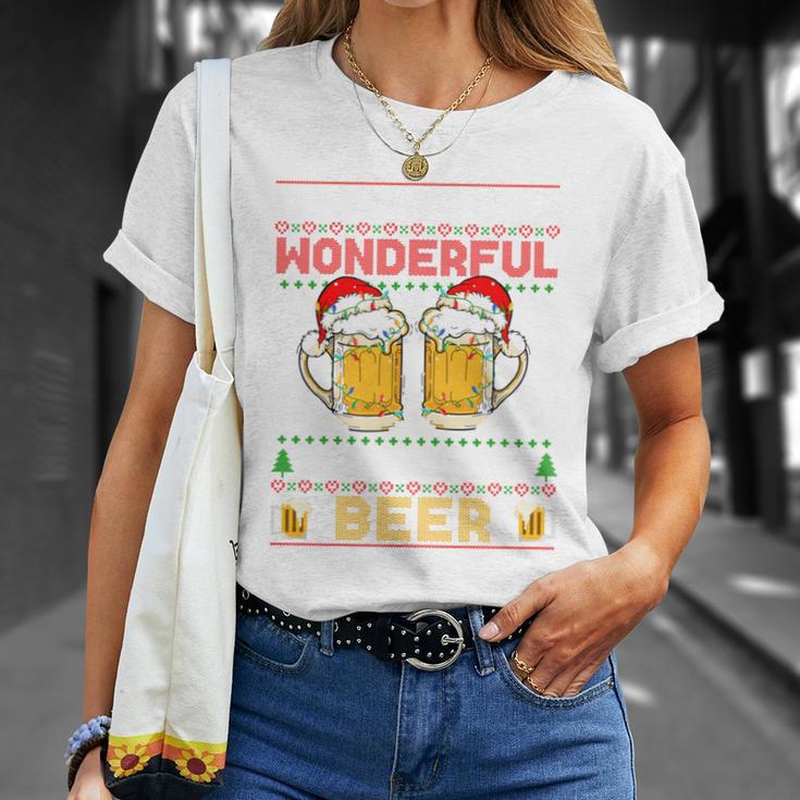 It's The Most Wonderful Time For A Beer Christmas Sweater T-Shirt Geschenke für Sie