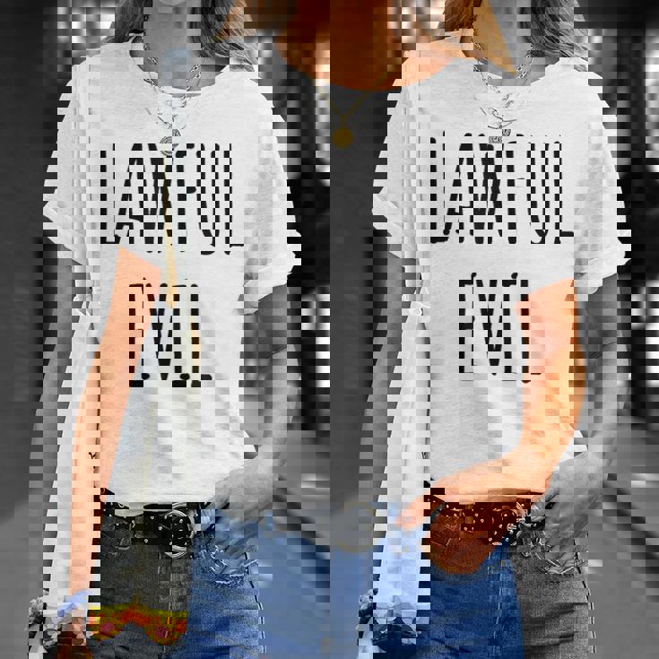 Lawful Evil Meme T-Shirt Gifts for Her